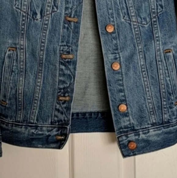 Madewell Medium Wash Denim Jacket XS - Picture 5 of 8